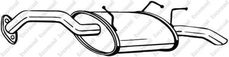 Глушитель, алюм. cталь, задн. часть NISSAN PRIMERA 1.8i -16V (05/02-06/04) STW BOSAL 145-099