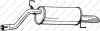 Глушитель, алюм. cталь, задн. часть OPEL CORSA III 1.2i -16V (01/10-) HTB BOSAL 185-313 (фото 1)