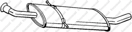 Глушитель, алюм. сталь, средн. часть MERCEDES B170 1.7 03/05-02/07 BOSAL 175-013