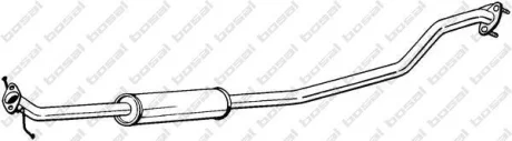 Глушитель, алюм. сталь, средн. часть SUZUKI SWIFT 1.2 10/10- BOSAL 287-471