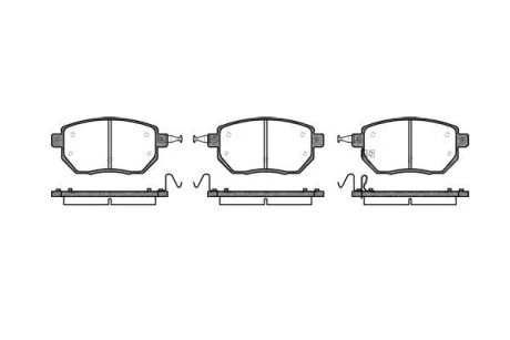 Колодки тормозные диск. перед. (Remsa) Infiniti Fx 3.5 02-08,Infiniti Fx 4.5 02-08 WOKING P8853.02