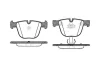 Колодки тормозные диск. задн. (Remsa) Bmw 1 3.0 07-13,Bmw 3 4.0 05-11,Bmw 3 4.0 05-13 WOKING P9923.00 (фото 1)
