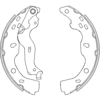 Колодки тормозные бараб. задн. (Remsa) Suzuki SX4 06-14,Fiat Sedici 06-14 WOKING Z4227.00