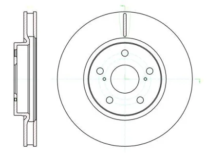 Диск тормозной перед. (кратно 2) (Remsa) Lexus IS 05> 12> WOKING D61076.10