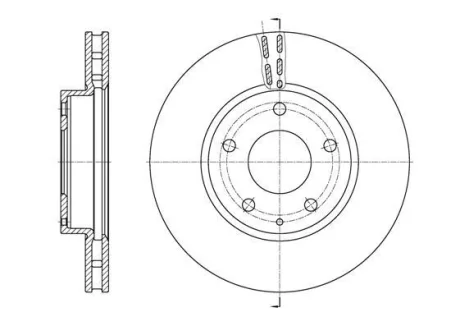 Диск тормозной перед. (кратно 2) (Remsa) Mazda 3 1,5i 1,6i 13>18 WOKING D61573.10