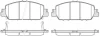 Колодки тормозные диск. перед. (Remsa) Honda HR-V 15> / Accord 3,5i 12> WOKING P14483.02 (фото 1)