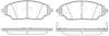 Колодки тормозные диск. перед. (Remsa) Chevrolet Aveo T300 WOKING P14373.02 (фото 1)