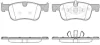 Колодки тормозные диск. перед. (Remsa) PSA C4 Picasso Grand Picasso 13> WOKING P14803.00 (фото 1)