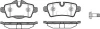 Колодки тормозные диск. задн. (Remsa) Mini Cooper, One, Clubman 08> WOKING P12443.00 (фото 1)
