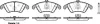 Колодки тормозные диск. перед. (Remsa) MB C204 E212 Girling ver. WOKING P12043.00 (фото 1)