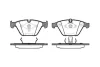 Колодки тормозные диск. перед. (Remsa) BMW 5e60 7e65 3e90 WOKING P9573.00 (фото 1)