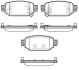 WOKING P16313.02 Колодки тормозные диск. задн. (пр-во Remsa) Mazda 3 1,5d 16>19 (P16313.02) WOKING P16313.02