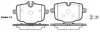 Колодки тормозные диск. задн. (Remsa) BMW 5F10 5G30 7G11 WOKING P15333.00 (фото 1)