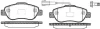 Колодки тормозные диск. перед. (Remsa) VAG Golf VII Passat B8 Tiguan II / PSA Nemo Bipper 08> / Fiat Doblo I / Opel Corsa D WOKING P10003.11 (фото 1)
