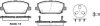 Колодки тормозные диск. перед. (Remsa) Honda Civic 05> 12> Lucas ver. WOKING P13053.02 (фото 1)