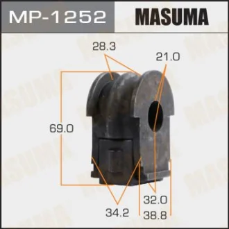 Втулка стабилизатора переднего Nissan Qashqai (13-17) (Кратно 2 шт) MASUMA MP1252