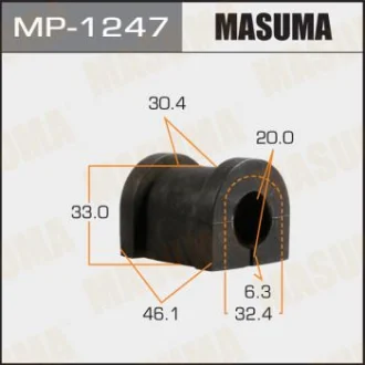 Фото 1 - втулка стабилизатора заднего Nissan Patrol (01-10) (Кратно 2 шт) MASUMA MP1247 Втулка стабилизатора заднего Nissan Patrol (01-10) (Кратно 2 шт) MASUMA MP1247 (фото 1)