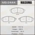 Колодки тормозные передн Infiniti FX 35 (05-10)/ Nissan Murano (04-16), Pathfinder (05-14)/ Renault Koleos (08-) MASUMA MS2444 (фото 1)