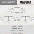 Колодки тормозные передн Mitsubishi Lancer (00-08) MASUMA MS2435 (фото 1)