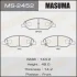 Колодки тормозные передн Nissan Note (05-12), Tida (04-12) MASUMA MS2452 (фото 1)