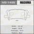 Колодки тормозные передн Lexus RX 350 (06-08)/ Toyota Highlander (03-07) MASUMA MS1498 (фото 1)