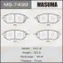 Колодки тормозные передн Subaru Forester (12-), Impreza (08-14), Legacy (09-14) MASUMA MS7499 (фото 1)