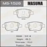 Колодки тормозные задн Toyota Avensis (03-08) MASUMA MS1528 (фото 1)
