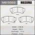 Колодки тормозные передн Mazda 6 (07-12) MASUMA MS5563 (фото 1)