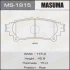 Колодки тормозные задн Lexus RX 350 (08-15)/ Toyota Highlander (13-) MASUMA MS1915 (фото 1)