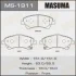 Колодки тормозные передн Toyota Auris (06-15), Avensis (08-), Corolla (06-10) MASUMA MS1911 (фото 1)