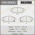 Колодки тормозные передн Honda CR-V (07-16) MASUMA MS8900 (фото 1)
