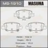 Колодки тормозные задн Toyota Auris (06-13), Corolla (06-13) MASUMA MS1910 (фото 1)