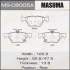Колодки тормозные задн Subari Impreza (16-), Legacy (14-), XV (17-) MASUMA MSC8005A (фото 1)
