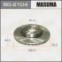 Диск тормозной передний Nissan Micra (02-10), Note (06-16) (Кратно 2 шт) MASUMA BD2104 (фото 1)