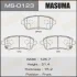 Колодки тормозные MASUMA MS0123 (фото 1)