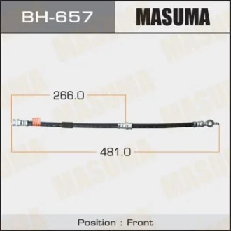 Фото 1 - шланг тормозной MASUMA BH657 Шланг тормозной MASUMA BH657 (фото 1)