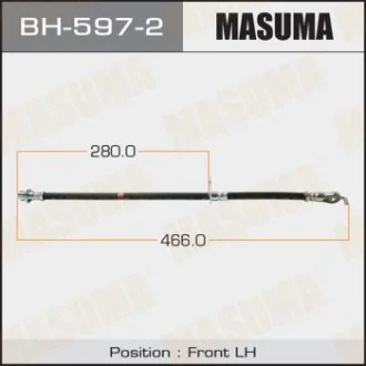 Фото 1 - шланг тормозной MASUMA BH5972 Шланг тормозной MASUMA BH5972 (фото 1)