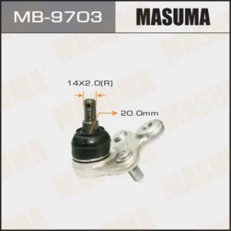Фото 1 - опора шаровая MASUMA MB9703 Опора шаровая MASUMA MB9703 (фото 1)