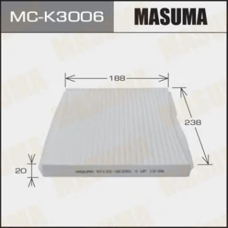 Фильтр салона AC9407C HYUNDAI/ TUCSON/ V2000 V2700 04- MASUMA MCK3006