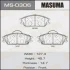 Колодки тормозные передн HYUNDAI ACCENT III, HYUNDAI GETZ (02-10), HYUNDAI ELANTRA (00-06)/HYUNDAI ACCENT II (99-06) MASUMA MS0306 (фото 1)