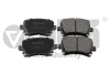 VIKA 66980001701 Колодки тормозные задние Skoda Octavia (04-13)/VW Golf (04-),Jetta (06-11),Touran (03-10)/Seat Leon (06-13),Toledo (05-09) (66980001701) VIKA 66980001701