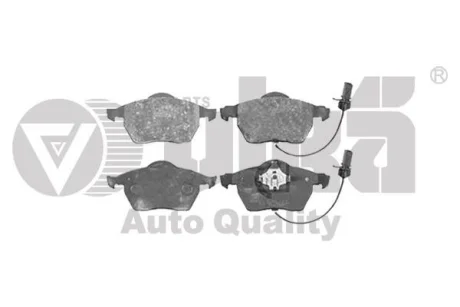 Колодки тормозные передние с датчиком износа Skoda Superb (02-08)/VW Passat (97-02)/Audi A4 (99-05),A6 (98-05) VIKA 66980010601 (фото 1)