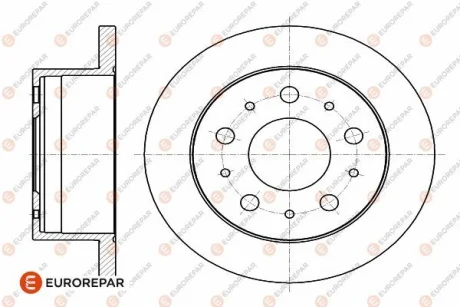 Диск тормозной задний Jumper3-Boxer3 DIAM 280 EP 16 PSA Eurorepar 1642766780