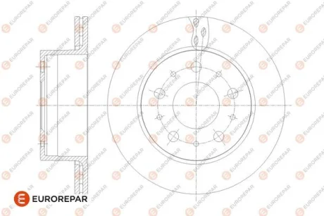 Диск тормозной задний Jumper3-Boxer3 DIAM 300 EP 22 05,12,2013- Eurorepar 1676014480