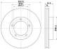 NISSHINBO ND1056K Диск тормозной передний Toyota Land Cruiser 80 4.2 (92-97) (ND1056K) NISSHINBO ND1056K