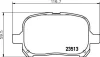 NISSHINBO NP1033 Колодки тормозные дисковые передние Toyota Camry 2.4, 3.0 (01-06)/Lexus RX 300 (00-03) (NP1033) NISSHINBO NP1033