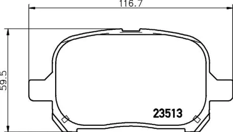Фото 1 - колодки тормозные дисковые передние Toyota Camry 2.4, 3.0 (01-06)/Lexus RX 300 (00-03) Nisshinbo NP1033 Колодки тормозные дисковые передние Toyota Camry 2.4, 3.0 (01-06)/Lexus RX 300 (00-03) Nisshinbo NP1033 (фото 1)