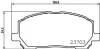 Колодки тормозные дисковые передние Lexus RX 300 3.0 (00-03) Nisshinbo NP1041 (фото 1)
