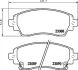 NISSHINBO NP1120 Колодки тормозные дисковые передние Toyota Corolla 1.4, 1.6, 2.0 (97-02) (NP1120) NISSHINBO NP1120