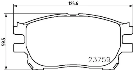 Фото 1 - колодки тормозные дисковые передние Toyota Previa 2.0, 2.4 (00-06) Nisshinbo NP1123 Колодки тормозные дисковые передние Toyota Previa 2.0, 2.4 (00-06) Nisshinbo NP1123 (фото 1)